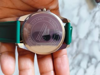 Reloj Gduo Elegante Verde y Plateado