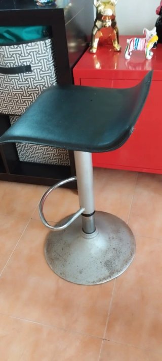 Son dos,2/Taburetes de Cocina Negro/Plata