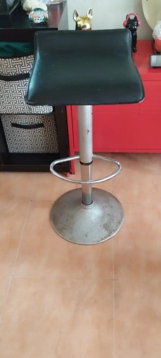 Son dos,2/Taburetes de Cocina Negro/Plata