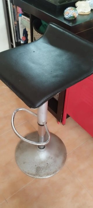 Son dos,2/Taburetes de Cocina Negro/Plata