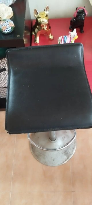 Son dos,2/Taburetes de Cocina Negro/Plata