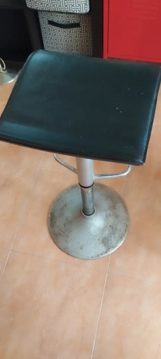 Son dos,2/Taburetes de Cocina Negro/Plata