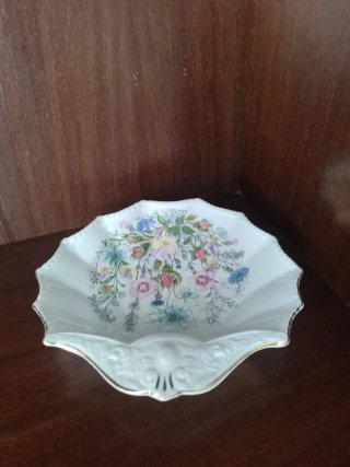 Fuente decorativa porcelana flores ENGLAND