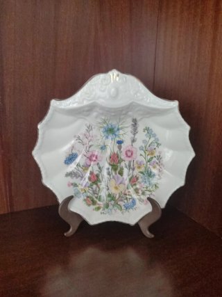 Fuente decorativa porcelana flores ENGLAND