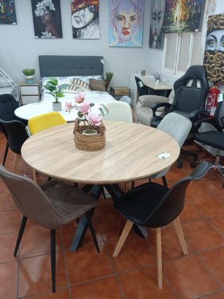 Mesa redonda 120x75cm