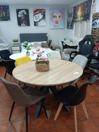 Mesa redonda 120x75cm