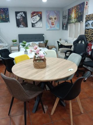 Mesa redonda 120x75cm