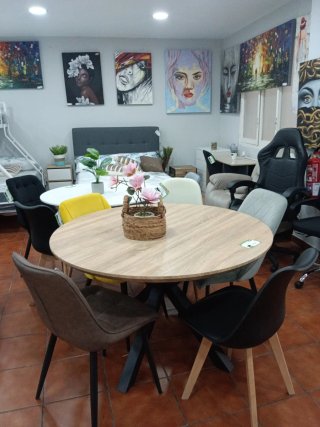 Mesa redonda 120x75cm