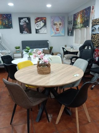 Mesa redonda 120x75cm