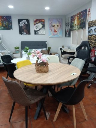 Mesa redonda 120x75cm