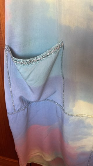 Vestido túnica playero oversize multicolor