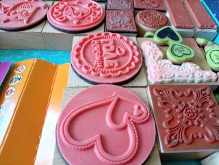 Sellos de goma para scrapbooking