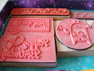 Sellos de goma para scrapbooking