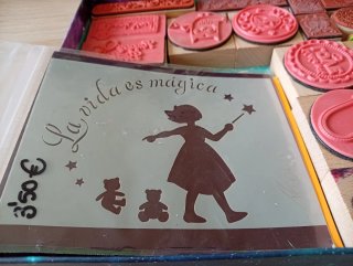 Sellos de goma para scrapbooking
