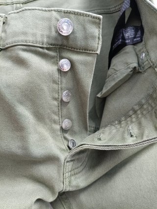 Pantalones vaqueros Zara hombre verde oliva