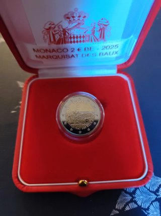 Moneda Mónaco 2€ BE 2025 Marquises des Baux