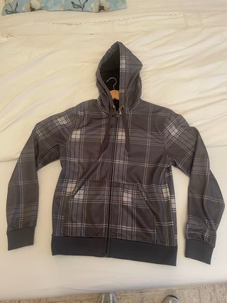 Chaqueta Zara Talla L Cuadros Cremallera