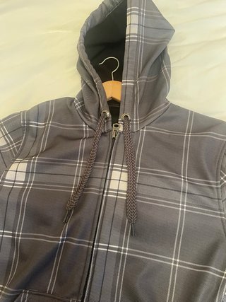 Chaqueta Zara Talla L Cuadros Cremallera