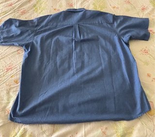 Camisa manga corta azul 2XL Axilas 65-67 Hombros