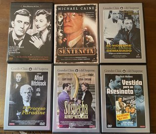 Colección 6 Películas DVD Suspense Hitchcock