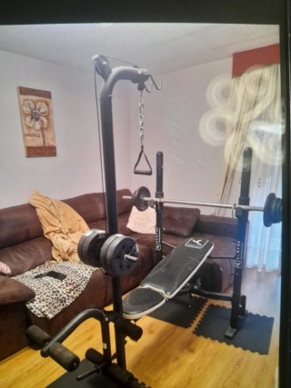 BANCO DE PESAS Y MUSCULACION CON POLEA
