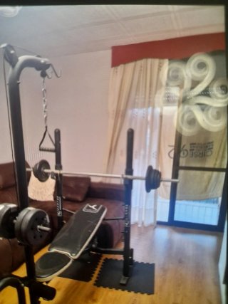 BANCO DE PESAS Y MUSCULACION CON POLEA