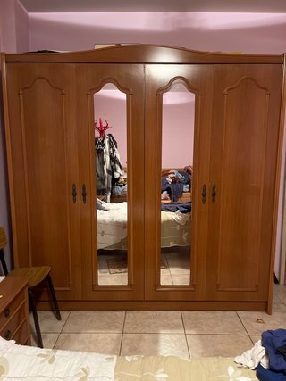 Armario 4 puertas madera marrón