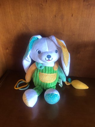 Lote 3 peluches: perro, conejo y reno