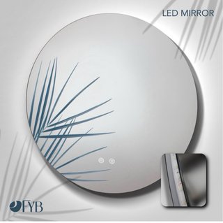 Mueble madera de Baño 80cm + Lavabo + Espejo LED
