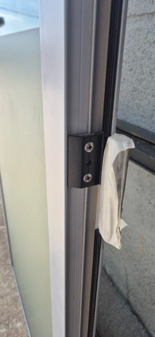Puerta Aluminio Cristal 207x76 Sin Marco