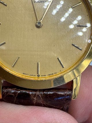 Reloj Seiko Dorado Correa Marrón