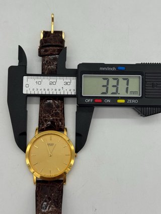 Reloj Seiko Dorado Correa Marrón