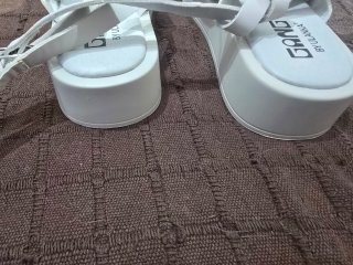 Sandalias Ulanka Piel T38 Blancas