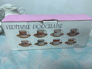 Juego de café Pontesa de porcelana