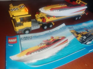 Lego City Camion Barca Corsa