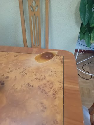 Mesa madera maciza y 6 Sillas negociable