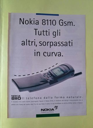 Pubblicità Nokia 8110 Gsm 1996