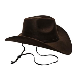 Sombrero Cowboy Marrón Pluma Talla Única Adulto