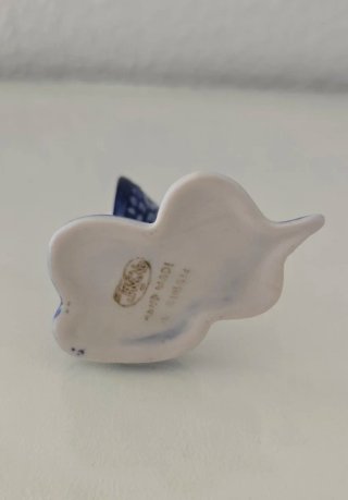 Figura de porcelana Gzhel serpiente