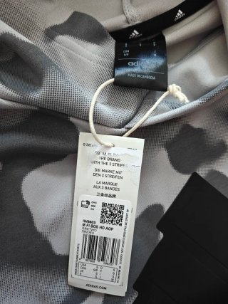 Sudadera Adidas Camuflaje Gris y Blanca