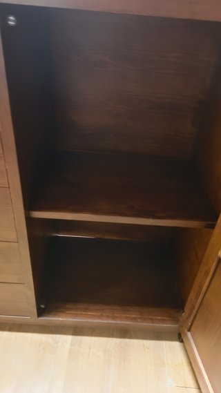 Aparador madera maciza con cristal