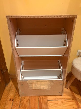 Mueble zapatero de madera