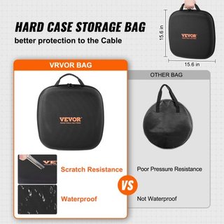 Cable de Carga EV Tipo 2 a Tipo 2, 32Amp, 22kW 7 Metros Cable de Carga de Vehículo Eléctrico Trifásico, IP66 Impermeable con Bolsa de Transporte, para IEC62196 EV y Vehículo Eléctrico Híbrido Ench...