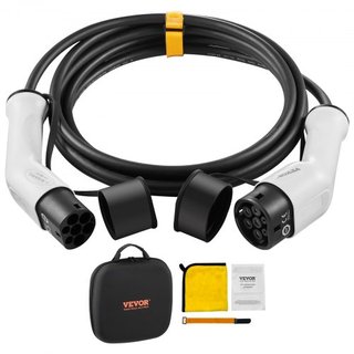 Cable de Carga EV Tipo 2 a Tipo 2, 32Amp, 22kW 7 Metros Cable de Carga de Vehículo Eléctrico Trifásico, IP66 Impermeable con Bolsa de Transporte, para IEC62196 EV y Vehículo Eléctrico Híbrido Ench...