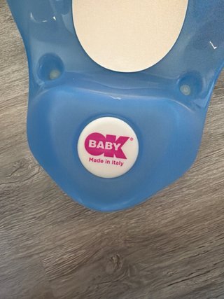 Asiento Bañera Bebé Azul Oso OK Baby