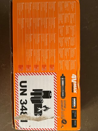 Destornillador Worx WX242 4V con accesorios