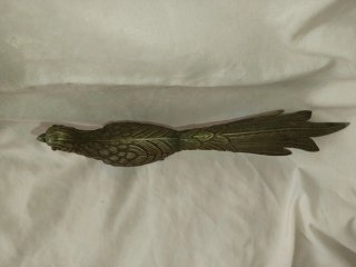 Figura de pavo real de lo años 30, plata