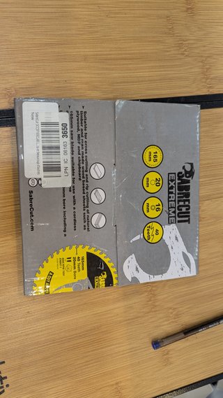 SabreCut SCCSF165CL40 1 hoja de sierra circular inalámbrica