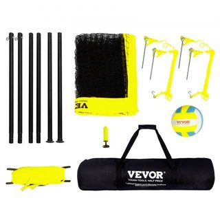 Sistema de Red de Voleibol Portátil para Exterior, Postes de Acero de Altura Ajustable, Juego de Voleibol Profesional con Voleibol de PVC, Bomba, Bolsa de Transporte, Red de Voleibol de Alta Resis...