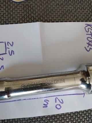 KS TOOLS prolunga cromo vanadio